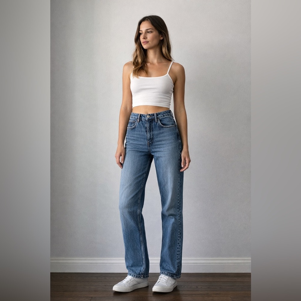 Zara Denim Straight Leg Jeans